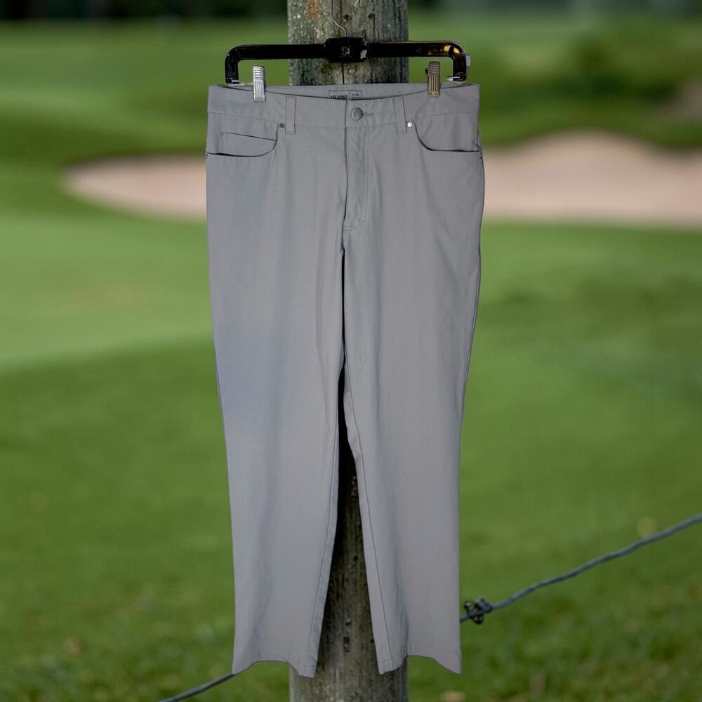 VRST Men's 32x32 Gray Commuter Athletic Fit Slim Golf Pants Outdoors Performance